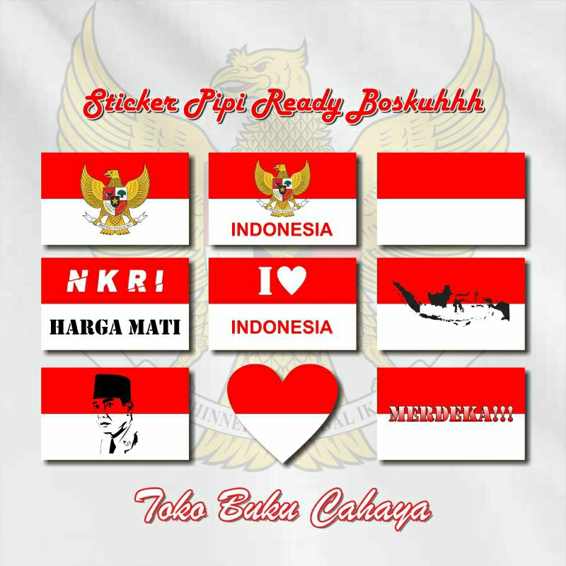 

Stiker pipi 10 pcs merah putih HUT RI Murah untukemeriahkan