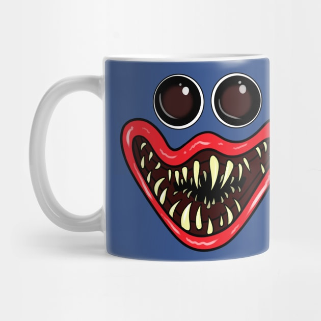 huggy wuggy face playtime Huggy Mug Gelas
