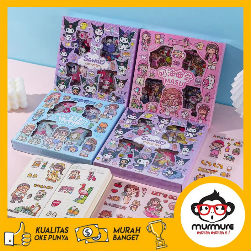 

MURMURE I 100 LEMBAR MOTIF KARTUN KOREA LUCU ANTI AIR /DEKORASI HANDBOOK SCRAPBOOK DIY /STIKER KARTUN