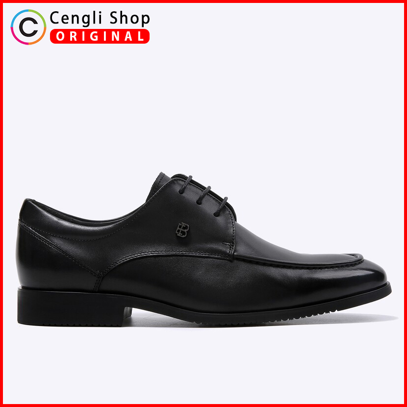 EM05 SEPATU KULIT EVERBEST KERJA KANTOR PRIA BRANDED ORIGINAL HITAM