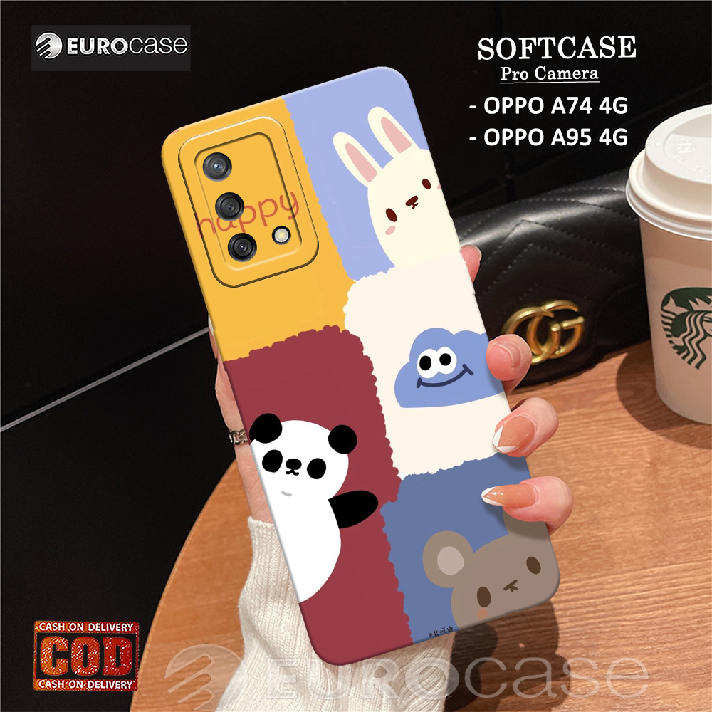 Casing Hp Oppo A74 4G / A95 4G - Fashion Case Kartun - Soft Case Hp Oppo A74 4G / A95 4G - Kesing Hp