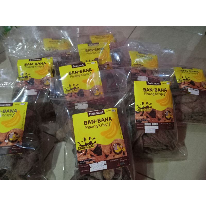 

KRIPIK PISANG 250gr/BAN-BANA PISANG KRISPI/KRIPIK PISANG COKLAT TERMURAH