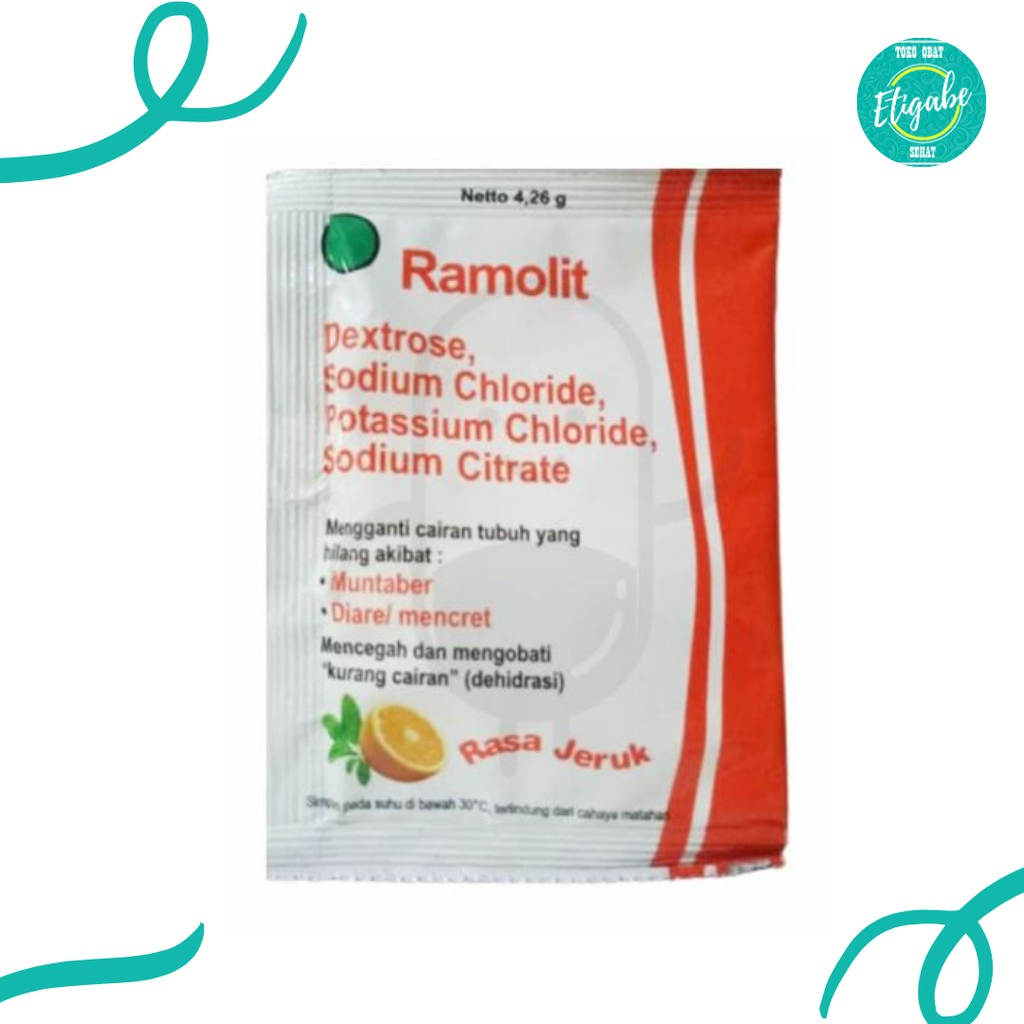 Ramolit Bubuk Oralit | Rasa Jeruk