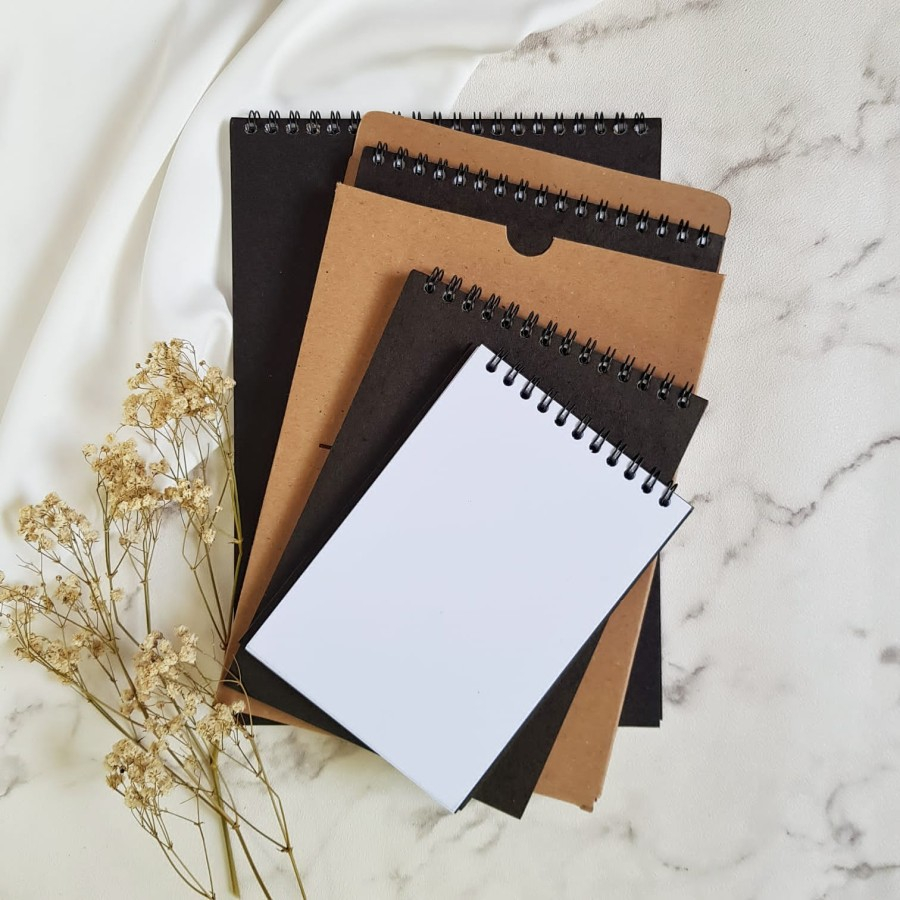 Watercolor Sketch Book Ring Spiral 250GSM A5, A6, B5 Watercolor spiral atas - Pulp.co