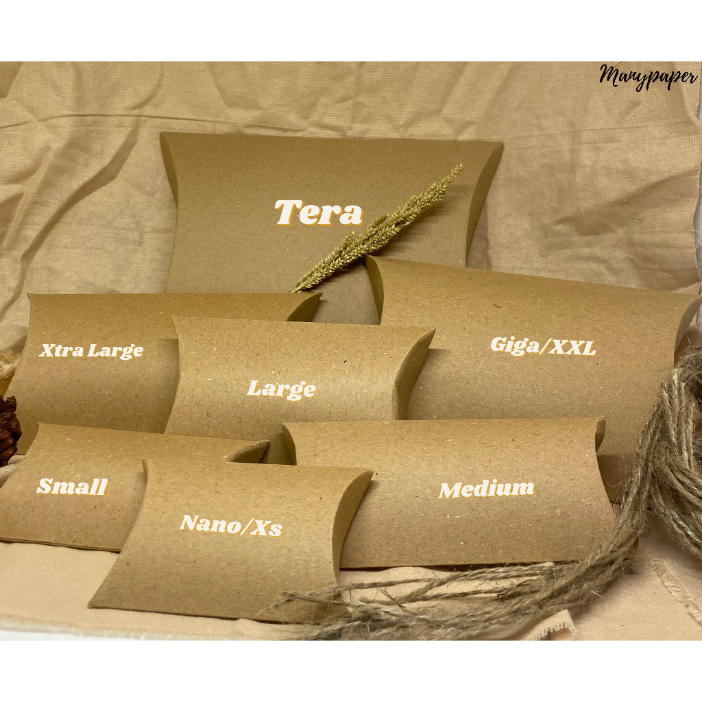 

PILLOW BOX /GIFT BOX / PILLOWBOX 7cm x 9cm / PACKAGING BOX / SOUVENIR BOX - Pulp.co