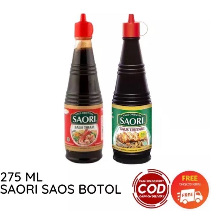 

SAORI SAUS TIRAM 275 GRAM / TERIYAKI 275GR