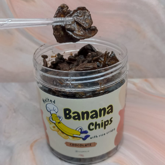 

Melted Banana Chips with Rice Crispy Chocolate || KRISPILOKA