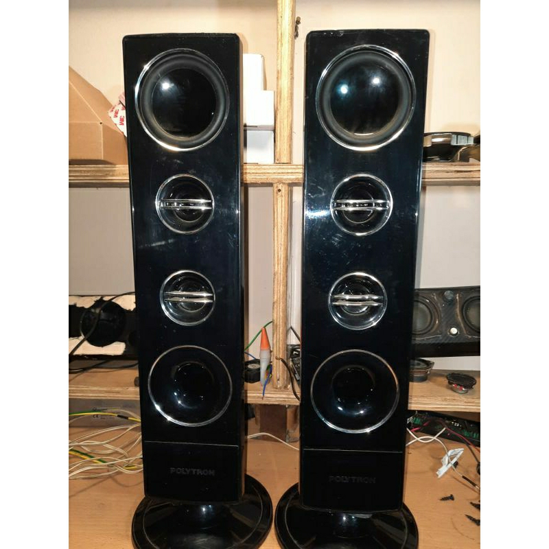 Speaker tower pasif bekas tv polytron