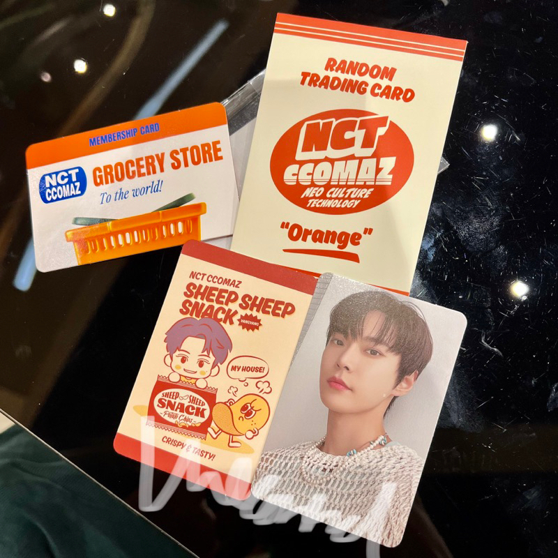 Doyoung Selca Yangyang Concept Ccomaz NCT Random Trading Card Concept Orange