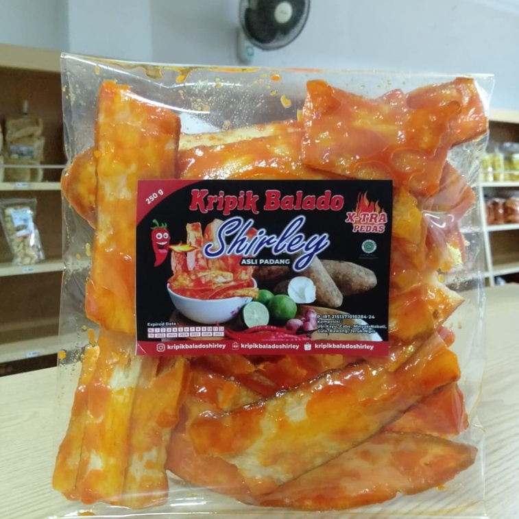 

Keripik Balado Shirley Extra Pedas 250g
