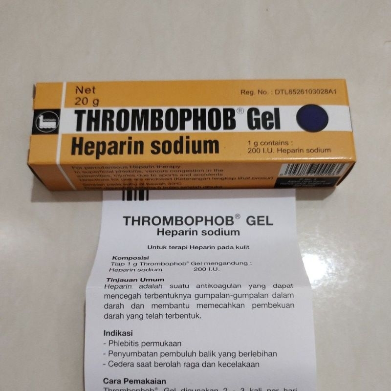 THROMBOPHOB GEL 20 GRAM (HEPARIN SODIUM)