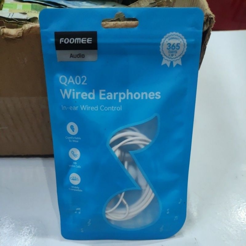 EARPHONES FOOMEE QA02, HEADSET FOOMEE QA02