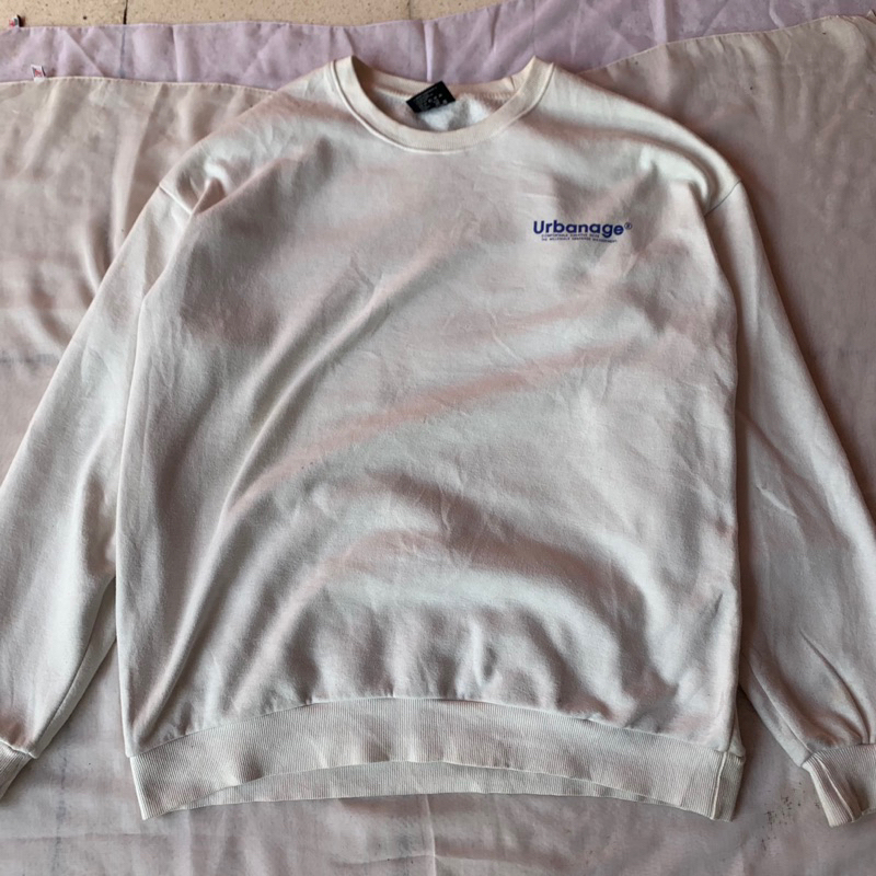 SWEATER URBANAGE WHITE ORIGINAL UNISEX