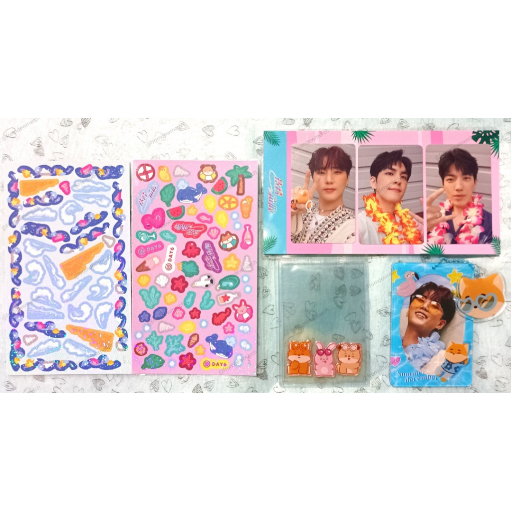 Photocard Day6 Deco set pc EOD Summer Present YoungK Wonpil Dowoon official merch denimalz acrylic