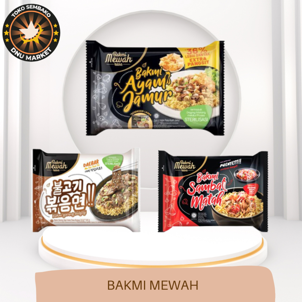 

BAKMI MEWAH | BAKMI MEWAH BAKMI INSTANT SAMBAL MATAH | BAKMI MEWAH BAKMI GORENG INSTANT BULGOGI | BAKMI MEWAH BAKMI INSTANT AYAM JAMUR