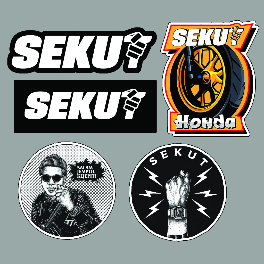 

Sticker Sekut | Stiker Sekut | Jempol Kejepit | Brand Local