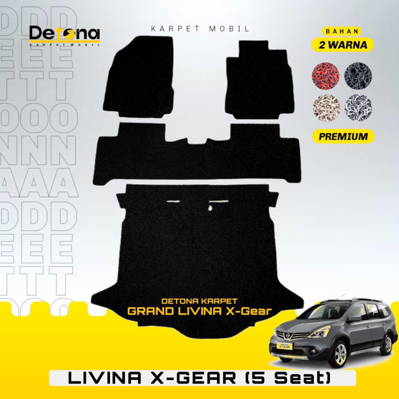 Karpet Mobil Mie PREMIUM Nissan GRAND LIVINA X-GEAR / Karpet Mie Mobil PREMIUM Nissan GRAND LIVINA X