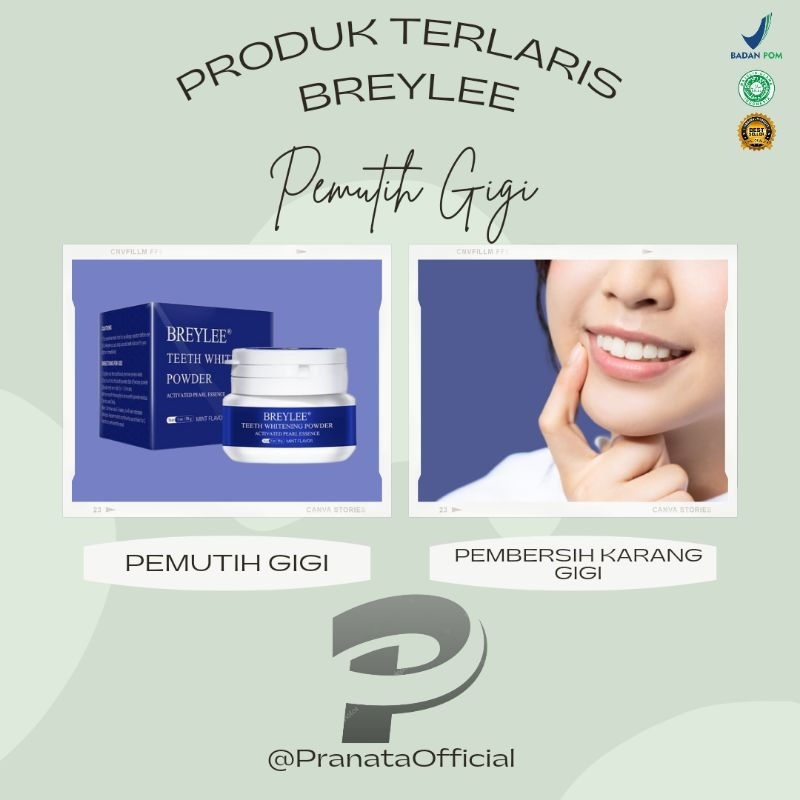 BREYLEE TEETH WHITENING Pemutih Gigi Viral Pemutih Gigi Permanen Asli BPOM Halal Pemutih Gigi Kuning