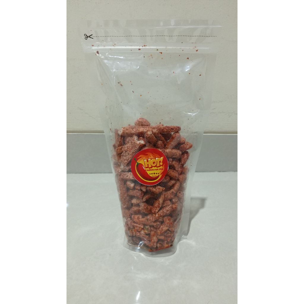 

Basreng Daun Jeruk Kualitas Premium Rasa Pedas - 300 gram