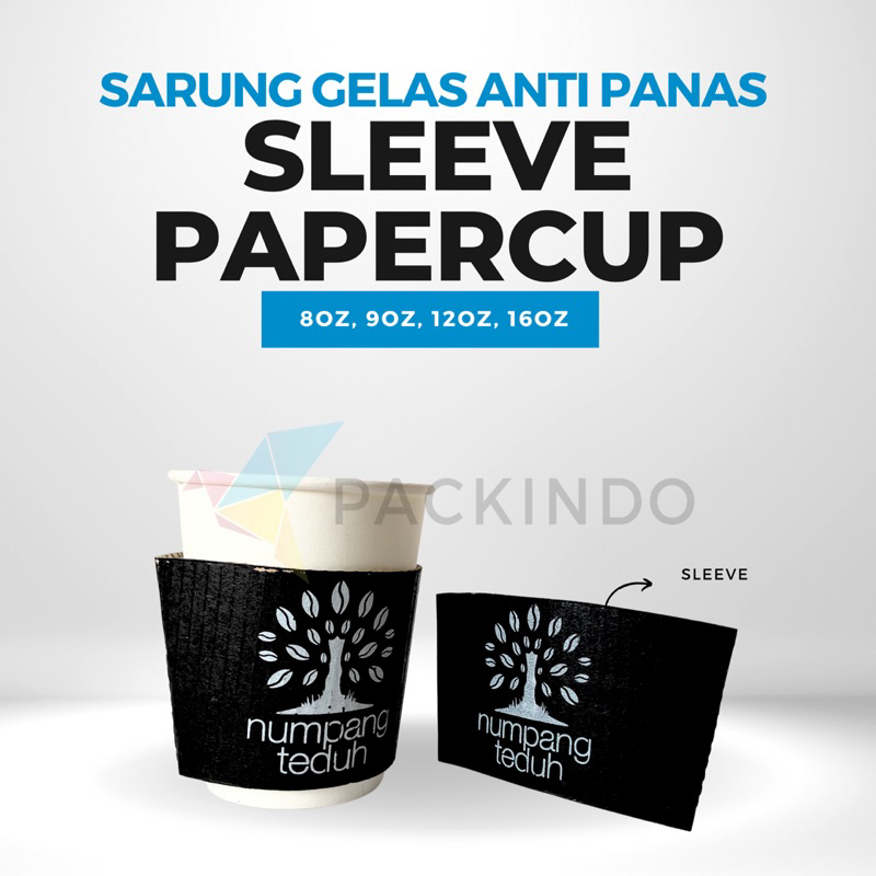 Cetak / Sablon Sleeve Paper Cup / Sarung Gelas Anti Panas