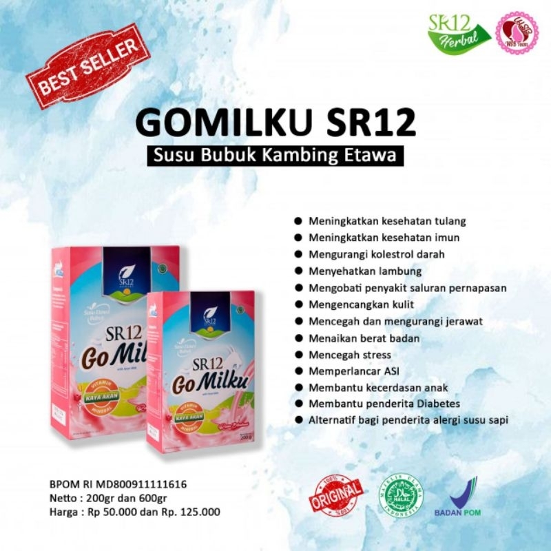 

susu gomilku susu etawa sr12 600gr