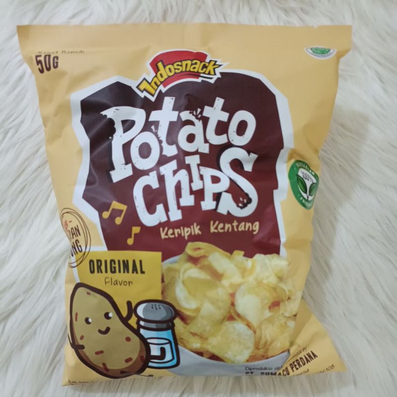 

Potato Chips Keripik Kentang 50g snack Vegetarian Vegan