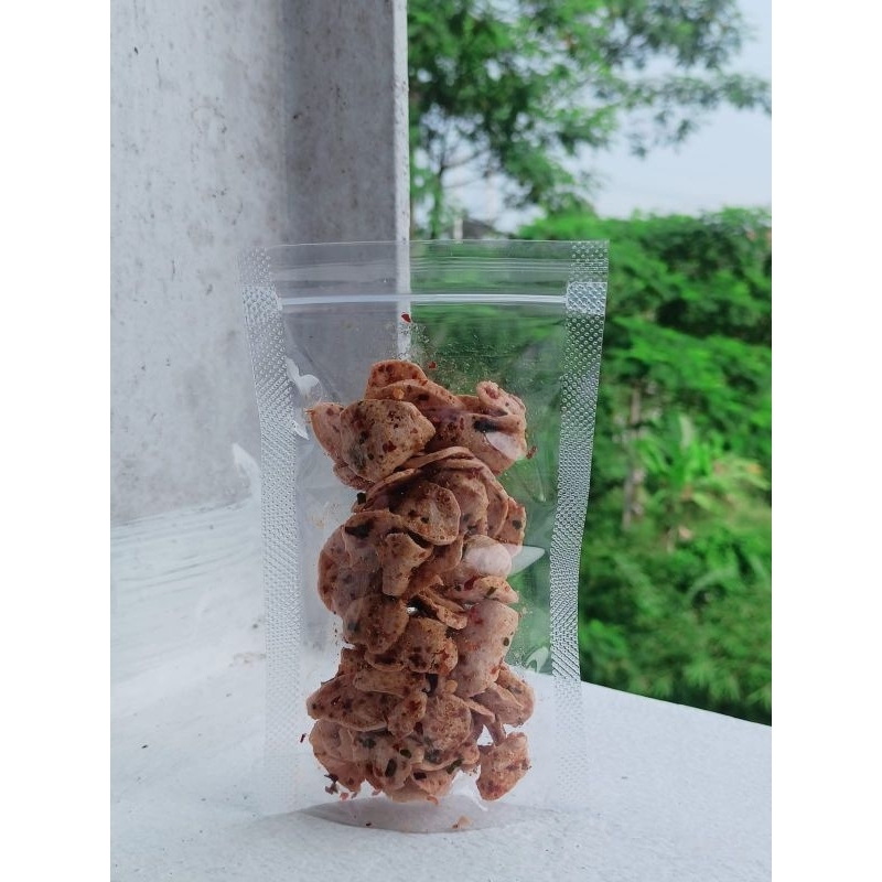 

keripik kaca dan otak otak krispi