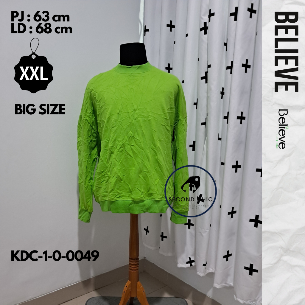 Crewneck BELIEVE ORIGINAL | Crewneck Pria | Sweater BELIEVE | Crewneck branded | Sweater branded