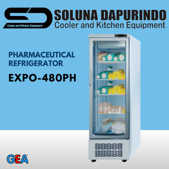 GEA PHARMACEUTICAL REFRIGERATOR EXPO-480PH / EXPO480PH PENYIMPAN OBAT