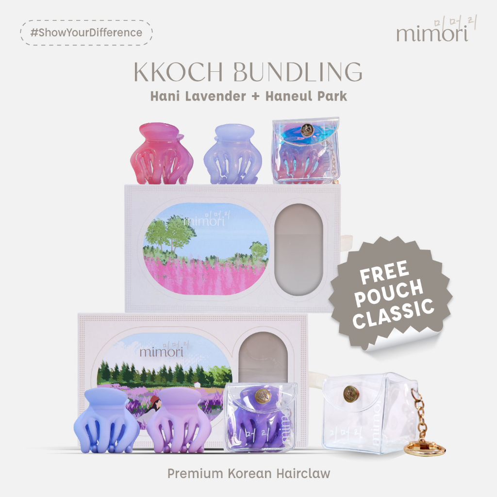 Mimori Korean Hair Claw - Kkoch Bundling Series - Jepit Rambut Korea / Jedai Korea