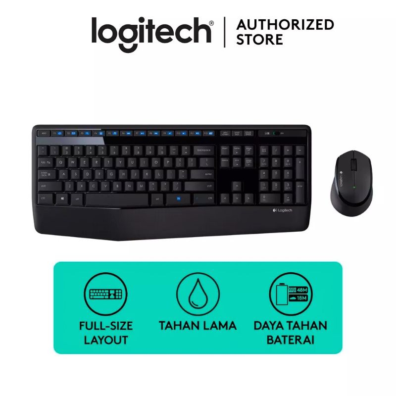 Kombo Keyboard Mouse Bekas Murah | Logitech MK345 Combo Mouse and Keyboard Wireless