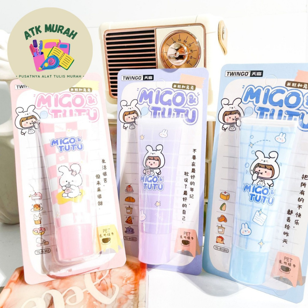 

correction tape pasta gigi twingo migo dan tutu TG-5303 LUCU IMUT KADO UNIK ALAT-ALAT SEKOLAH AESTHETIC KOREA ORIGINAL COD