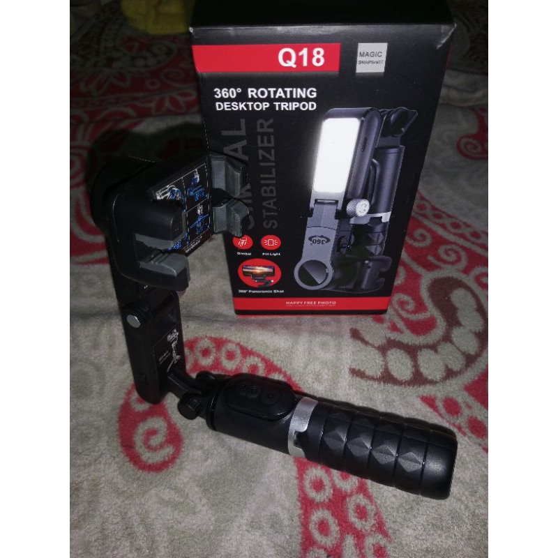 Gimbal Stabilizer HP Q18_SoundCard TaffstudioV8S_Mic Clip on M9