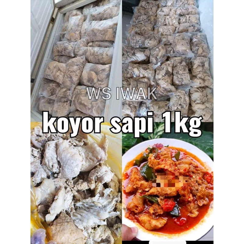 TETELAN KOYOR SAPI 1kg / Koyor Sapi