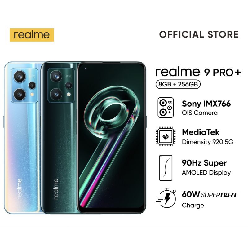 REALME 9 PRO+ Plus  5G 8/256GB - Garansi Resmi Realme Indonesia