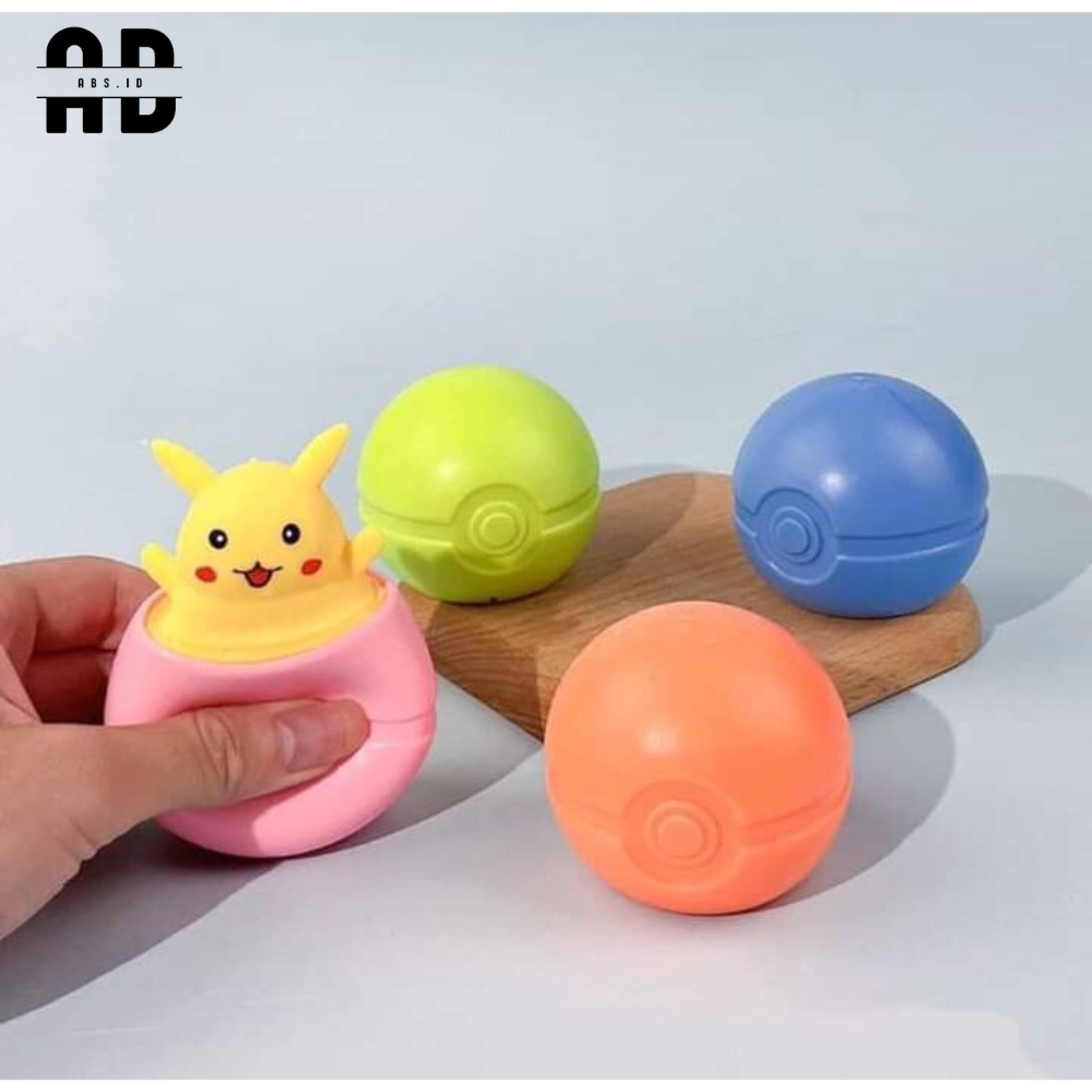 ABS - Mainan Squishy Silicon POP IT Pikachu Viral
