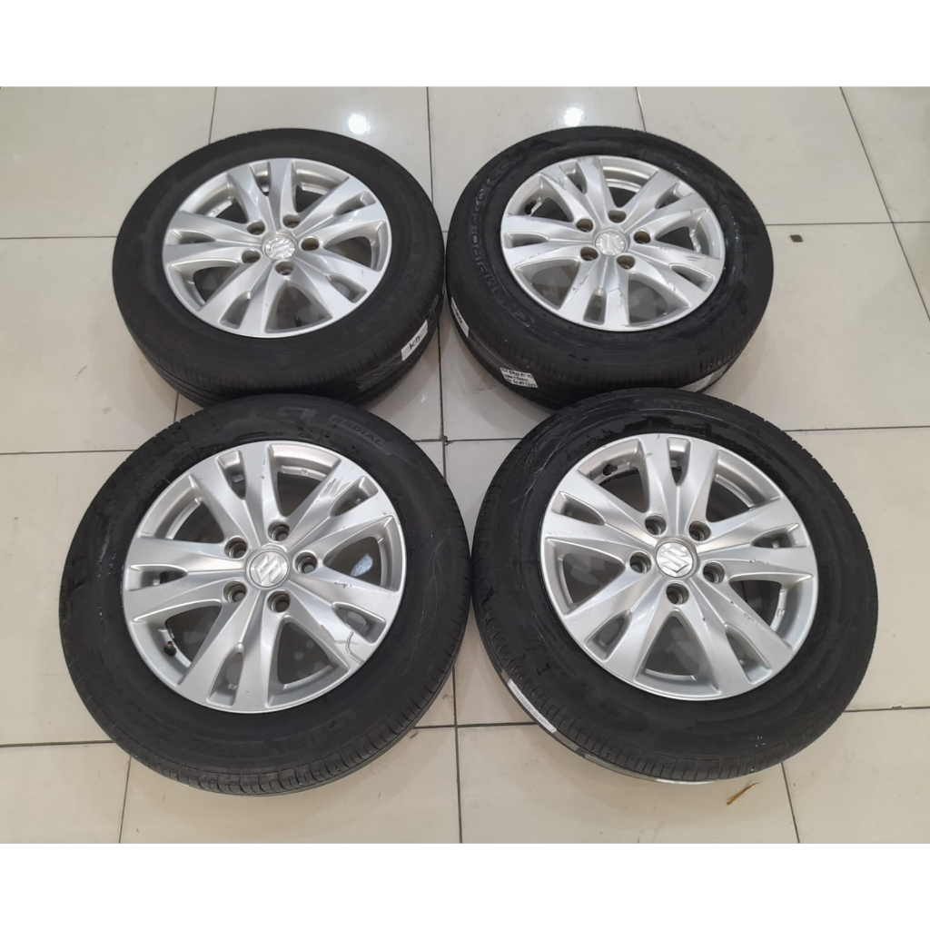 VELG SECOND COPOTAN MOBIL STD ERTIGA RING 15 PCD 5X114 + BAN U/ ERTIGA X PANDER GRAND MAX