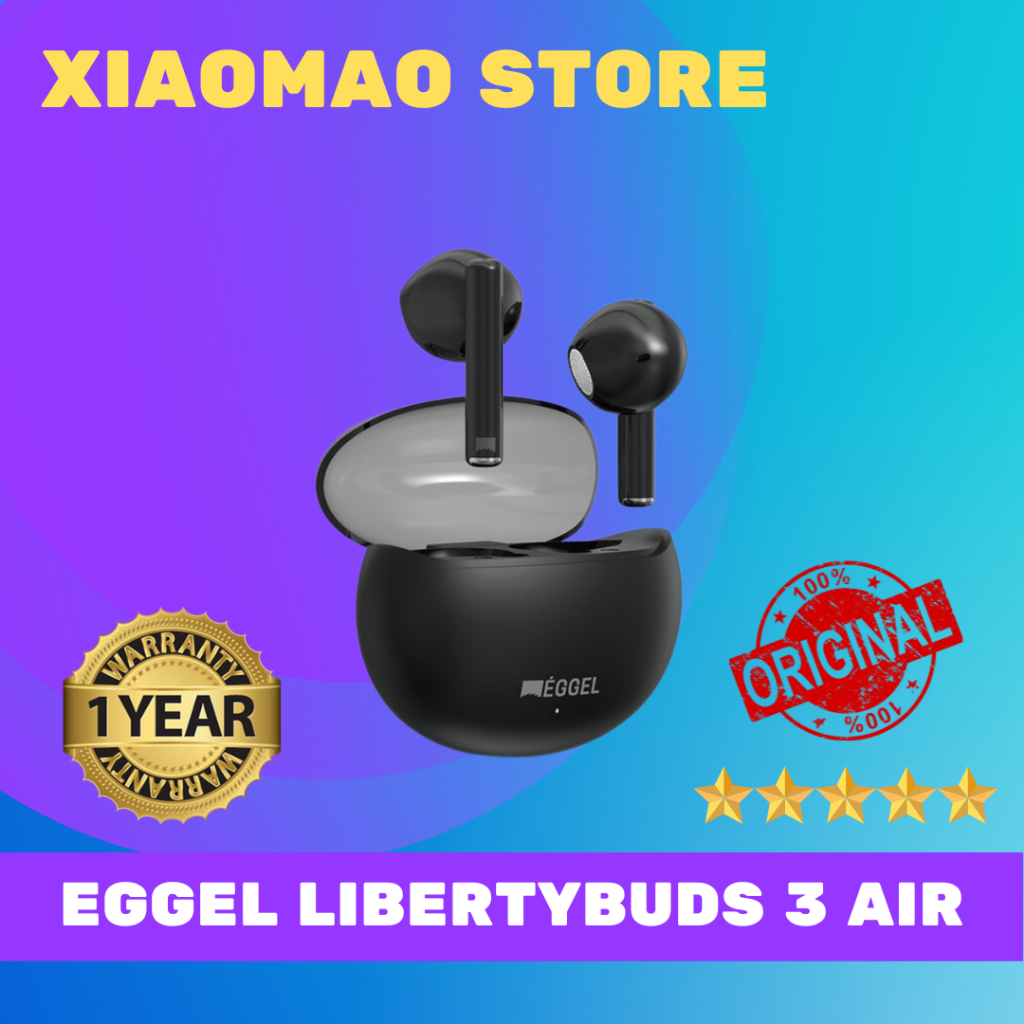 Eggel LibertyBuds 3 Air ENC Semi In Ear TWS Bluetooth Earphone