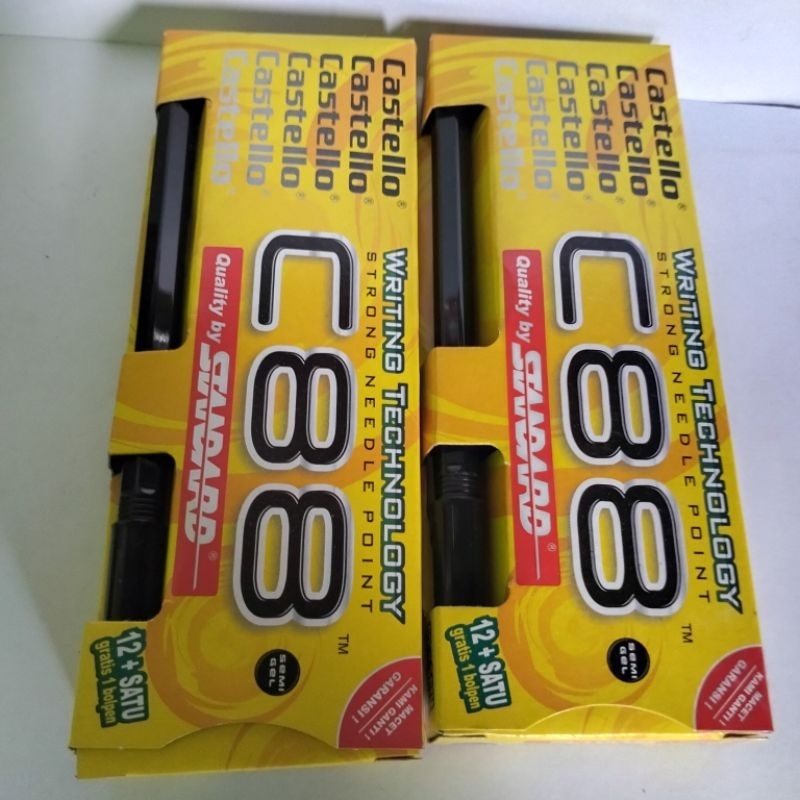 

pena bolpen c88 standard castello 12pcs