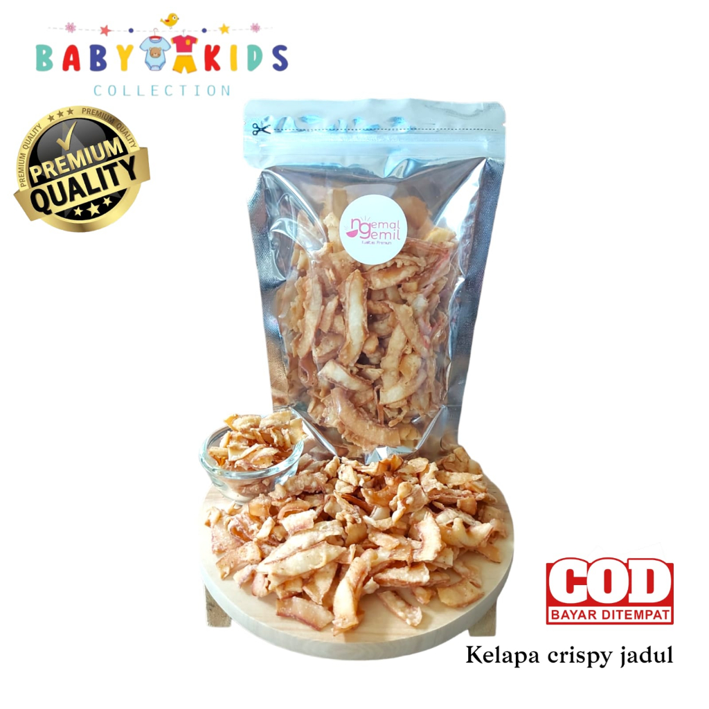 

Keripik Kelapa Crispy Jajanan Jadul Kelapa Kriuk Kualitas Premium