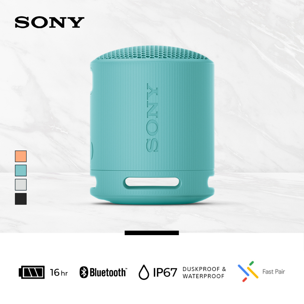 Speaker Sony SRS-XB100 Portable Wireless Speaker Bluetooth Extra Super Bass Battery Up to 16h Android &amp; IOS