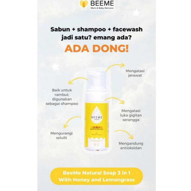 Natural Soap Beeme | Skincare Bayi
