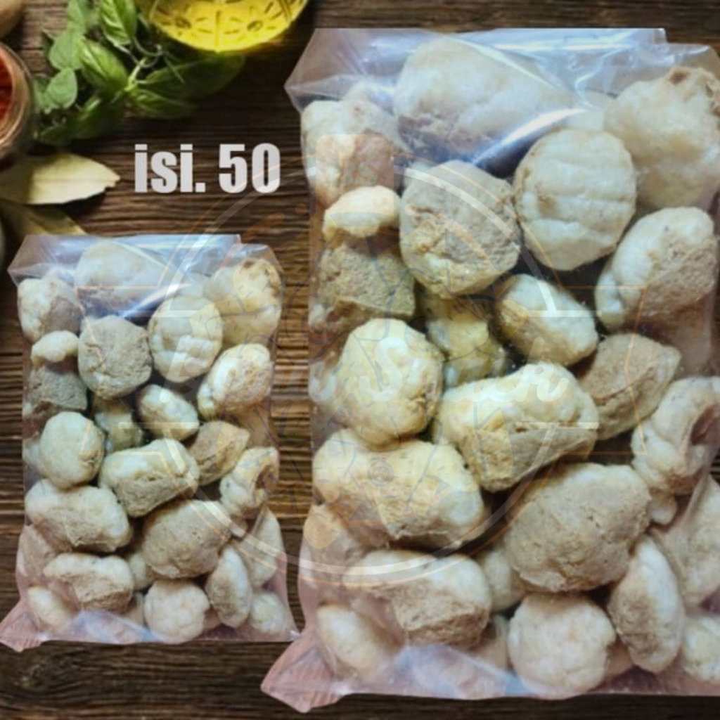 

Cuanki Tahu Pasung Isi 50 Kualitas Super / Batagor Kering Khas Garut