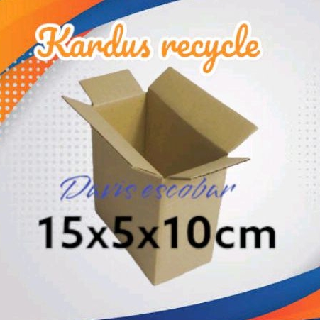 

Kardus packing 15x5x10cm recycle packaging siap pakai rekondisi