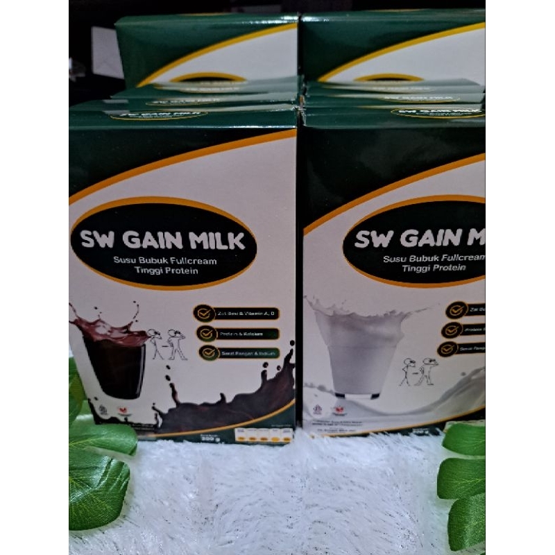 

New // 2 Box 200Gr Sw Gain Milk Susu Penggemuk Dan Penambah Berat Badan Bpom // 100% Original