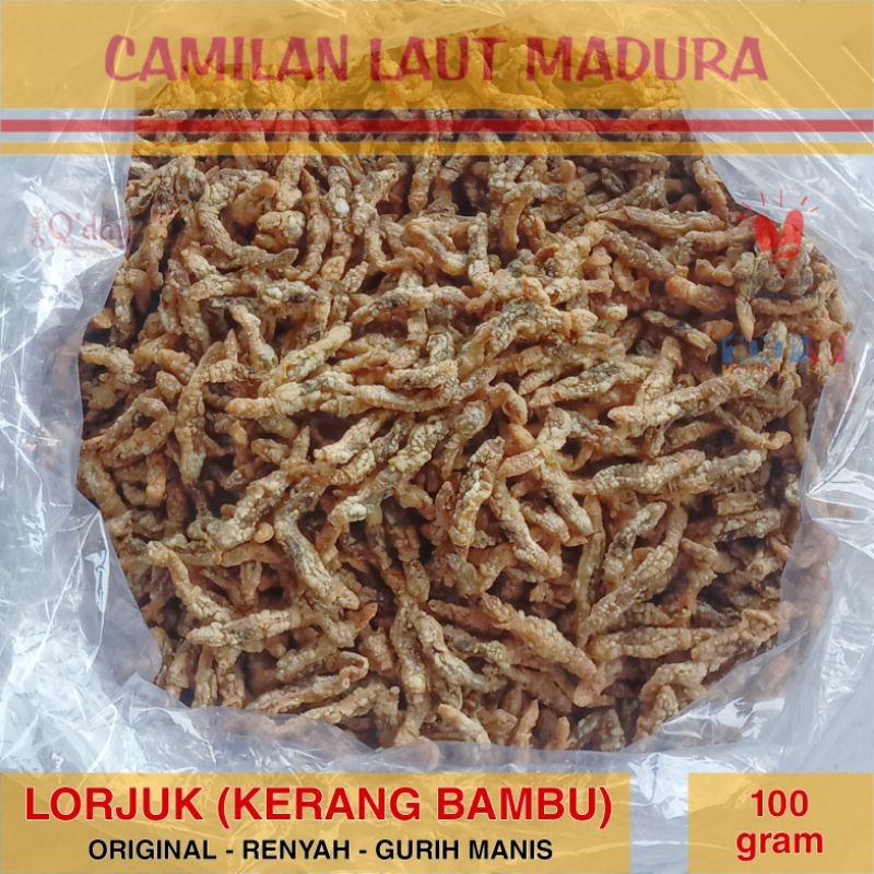 

LORJUK KERANG BAMBU ORIGINAL 100 gr TANPA TEPUNG Renyah Gurih SIAP MAKAN Asli Alami Camilan Laut Madura Oleh Oleh Surabaya Khas Qday Classic Cemilan Kerupuk Krupuk Jajan Jajanan Hemat Murah Grinting