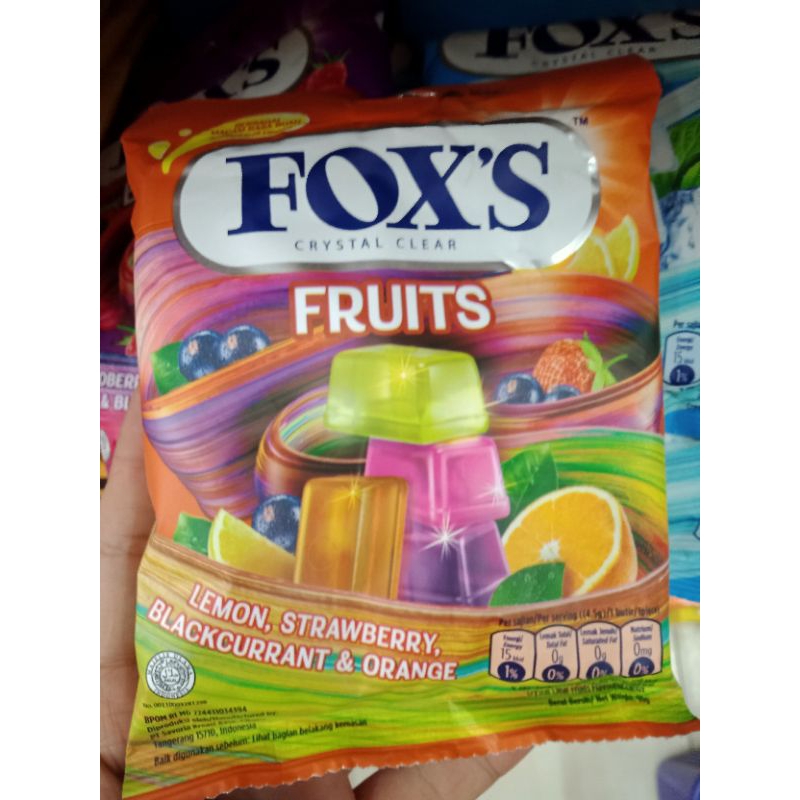 

Fox's Permen Rasa Lemon, Strawberry, Blackcurrant, Orange 90gr