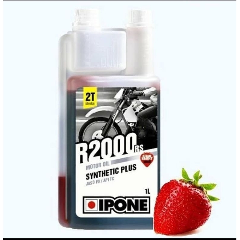 oli ipone r2000 strawberry oli 2t 1liter