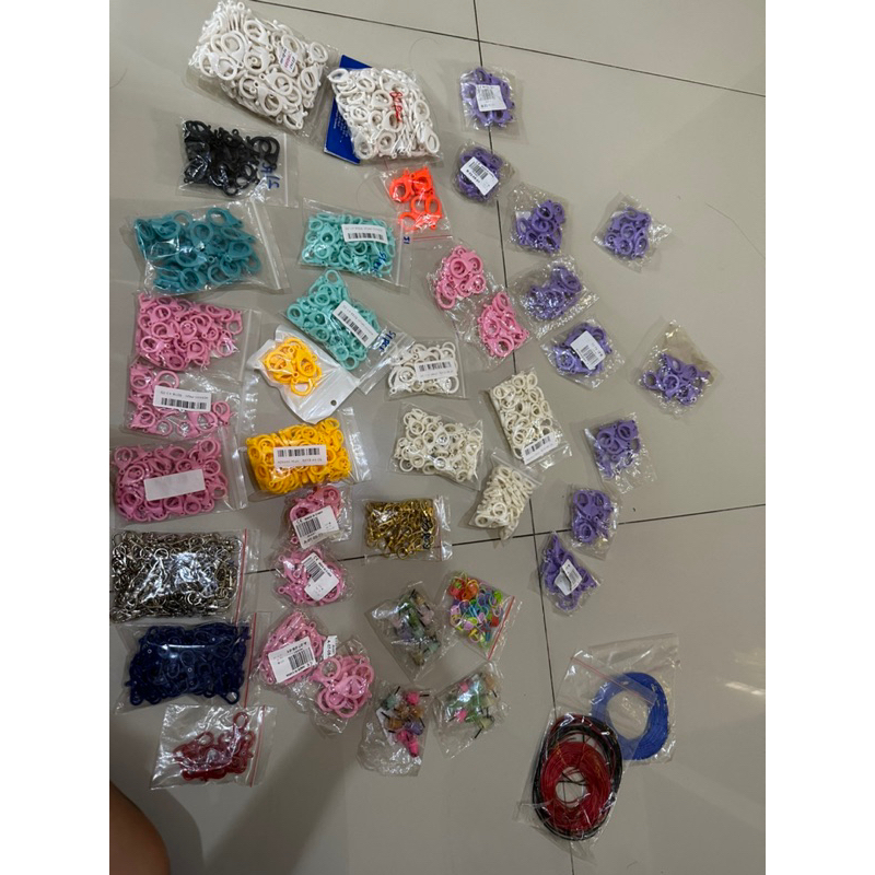 TAKE ALL NEW -  bahan Aksesoris , Bahan Gelang , Bahan Kalung , Kaitan Warna , Kaitan Gantungan , Ba