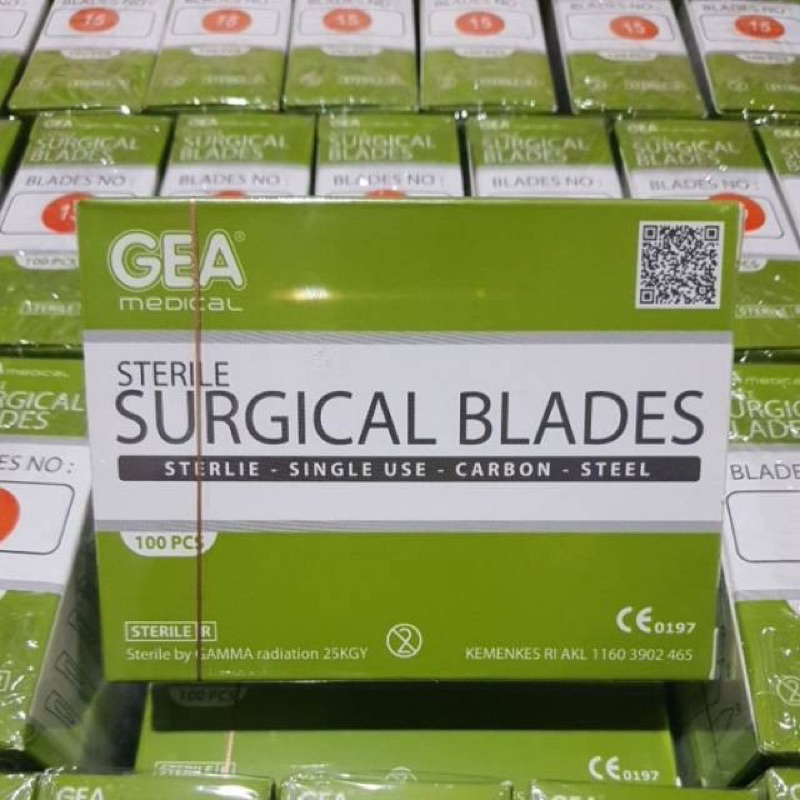 GEA - Pisau Bedah Bisturi Blade / Surgical Blade / Mata Pisau Bedah Box